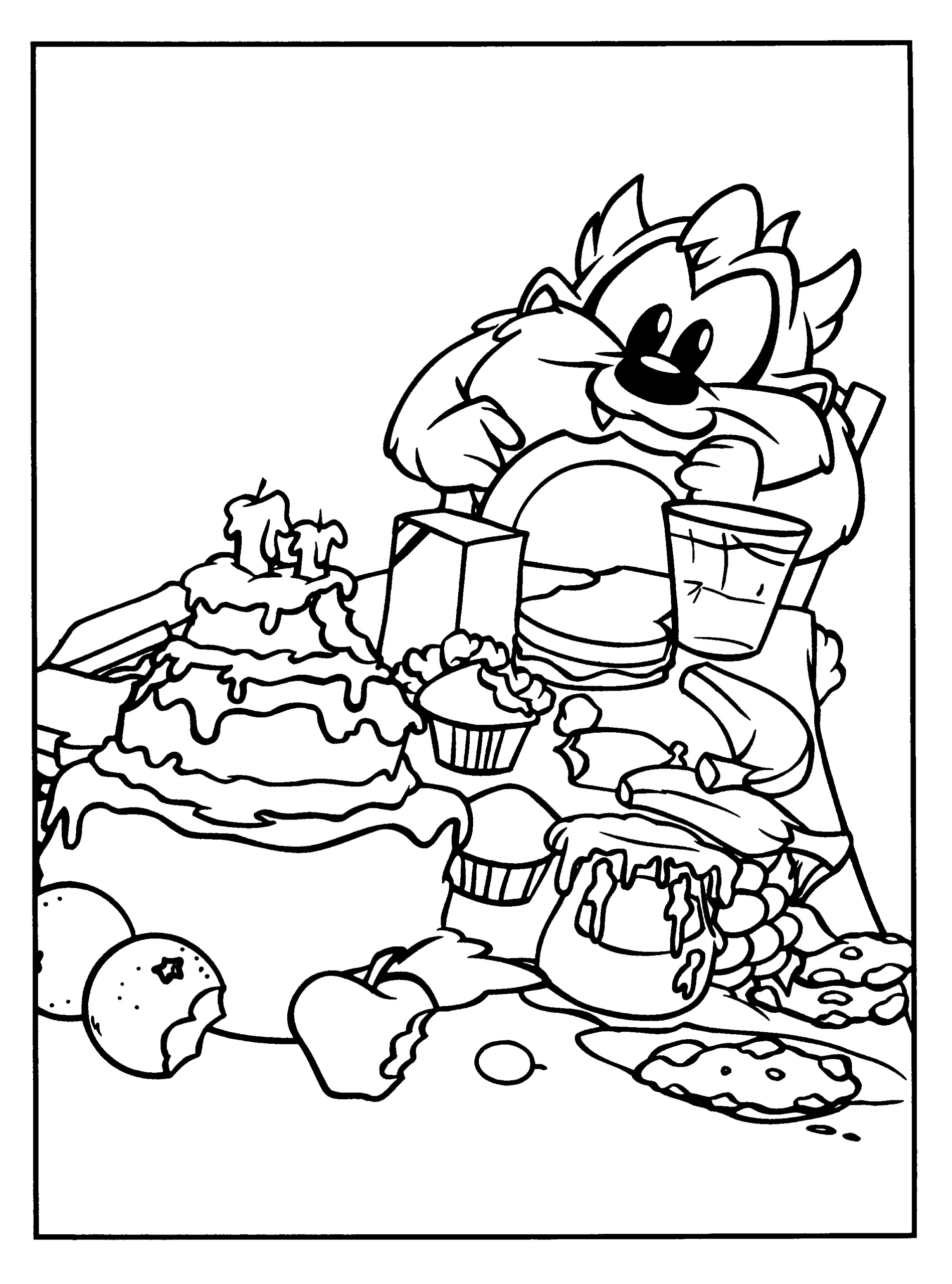 Cute Food Coloring Pages 20