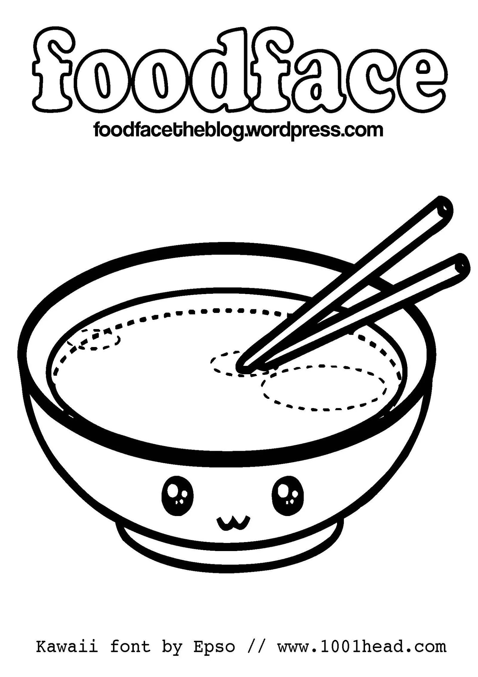 Desenhos de Comida Fofa Para Colorir 32