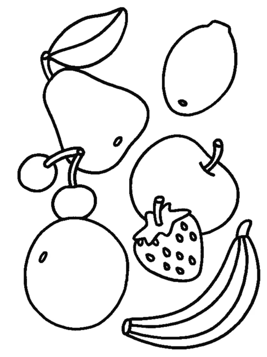 Desenhos de Comida Fofa Para Colorir 7
