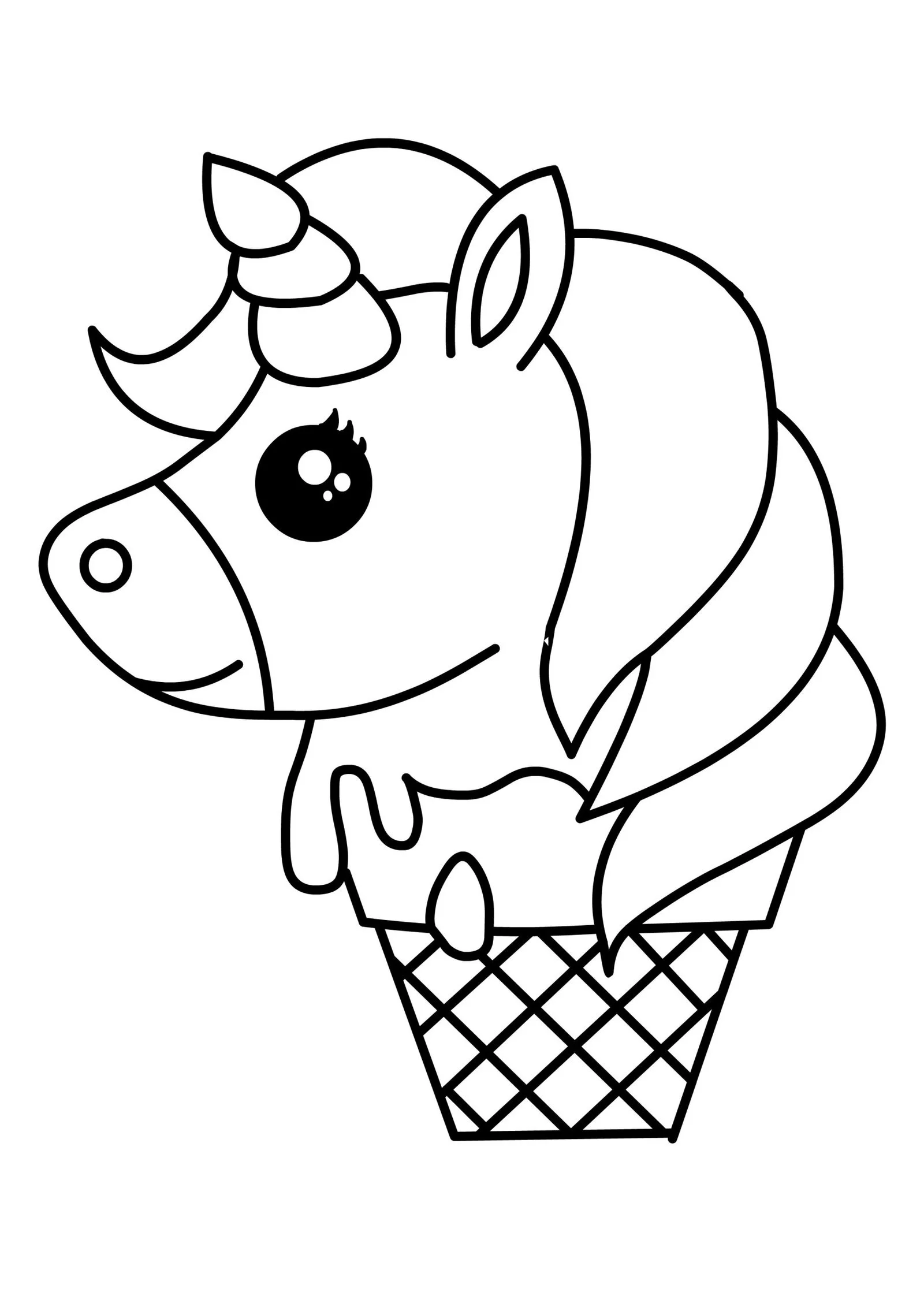 Desenhos de Fofos de Sorvete desenhos Para Colorir 11