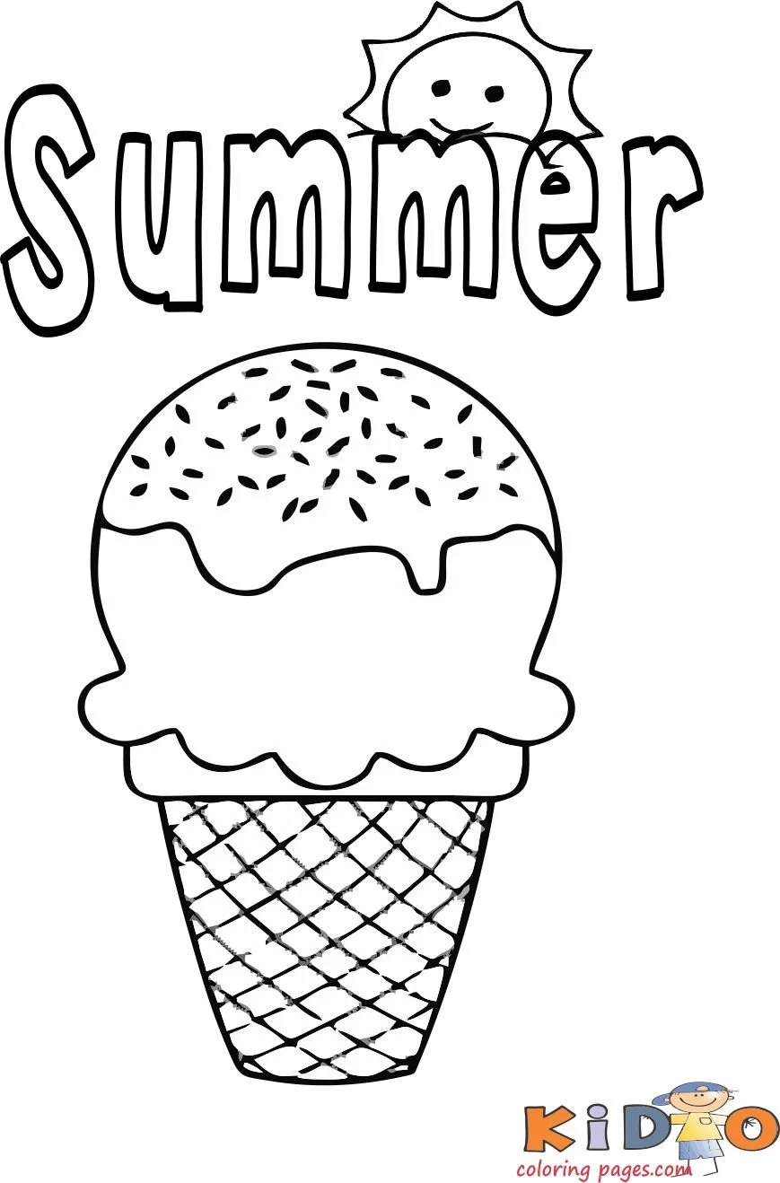 Desenhos de Fofos de Sorvete desenhos Para Colorir 12