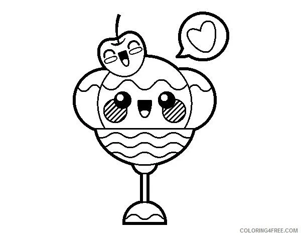 Cute Ice Cream Coloring Pages 24