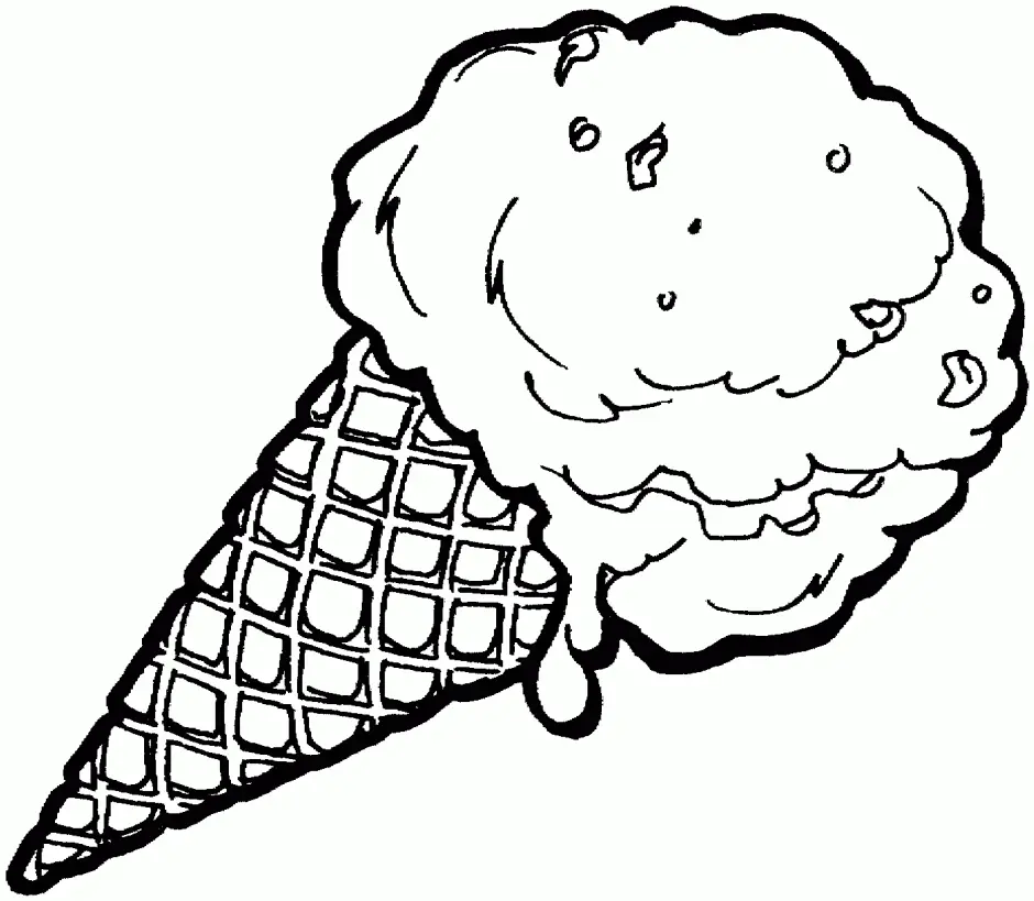 Cute Ice Cream Coloring Pages 37
