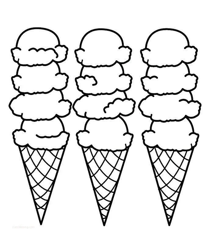 Desenhos de Fofos de Sorvete desenhos Para Colorir 6
