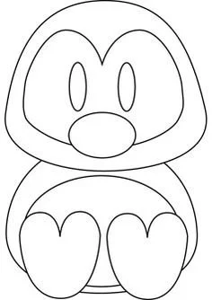 Cute Penguin Coloring Pages 5