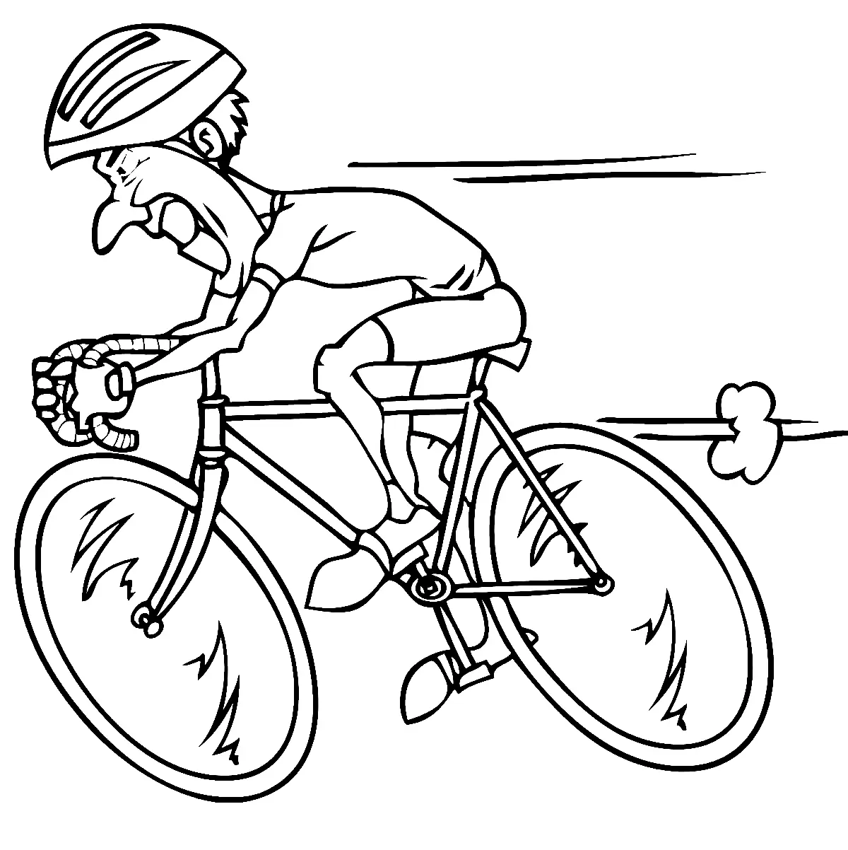 Radfahren Ausmalbilder