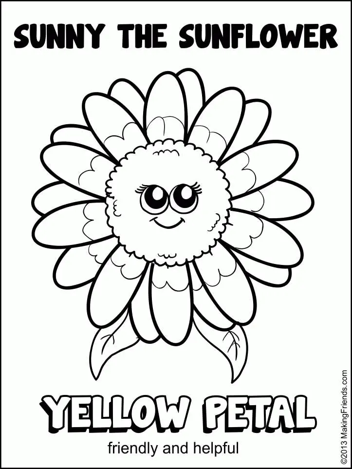 Desenhos de Margaridas Para Colorir 12