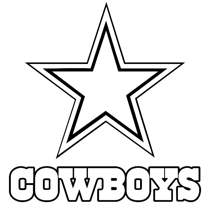 Desenhos de Dallas Cowboys Para Colorir 3