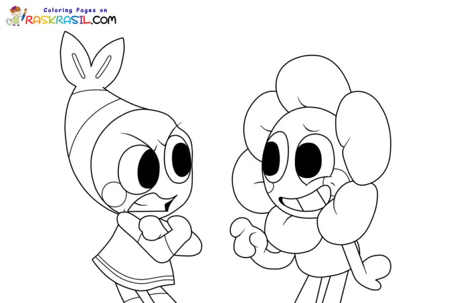 Dandy s World Coloring Pages 11