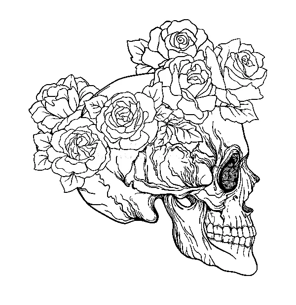 Desenhos de Dia Dos Mortos Para Colorir 10