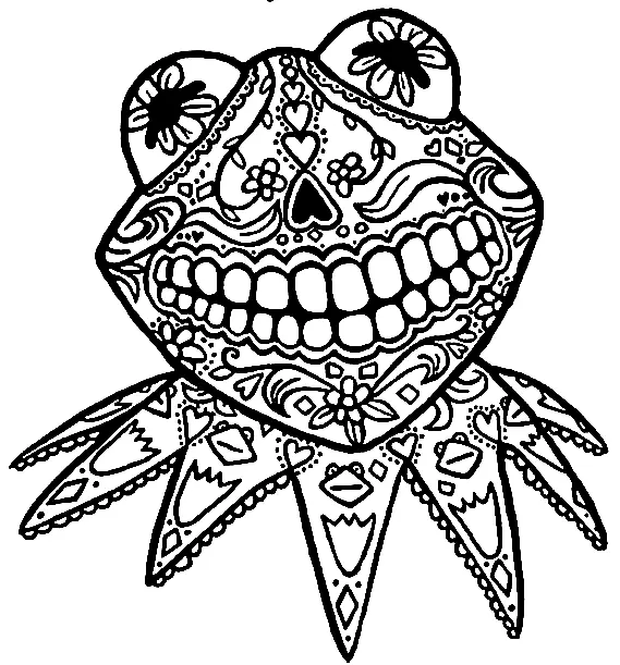 Desenhos de Dia Dos Mortos Para Colorir 18