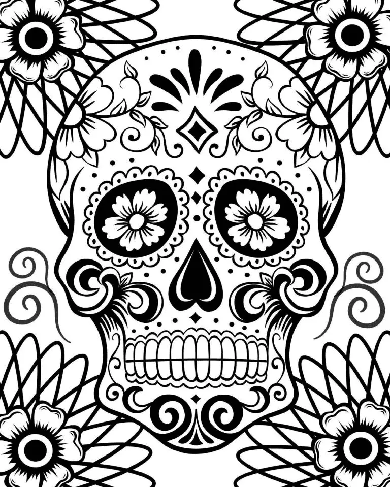 Desenhos de Dia Dos Mortos Para Colorir 28