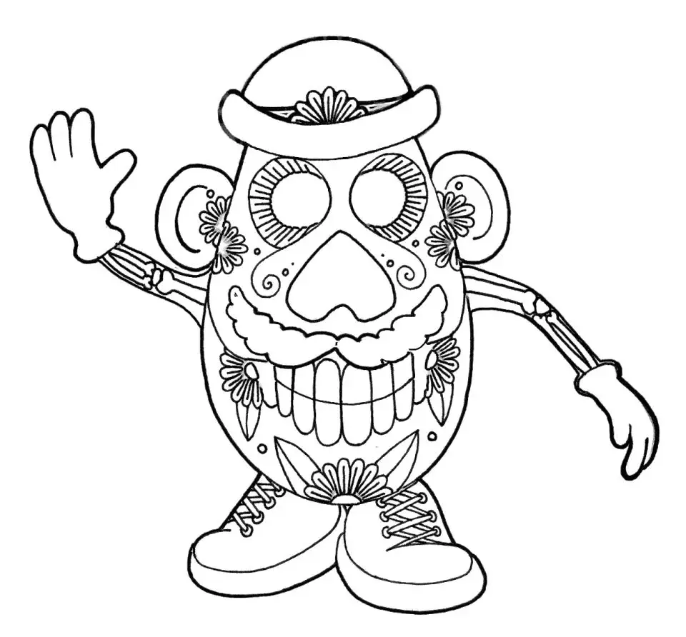 Desenhos de Dia Dos Mortos Para Colorir 38