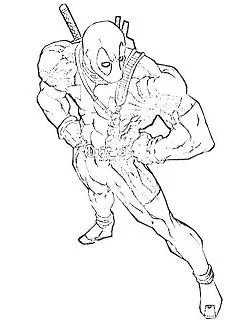 Desenhos de deadpool Para Colorir 36