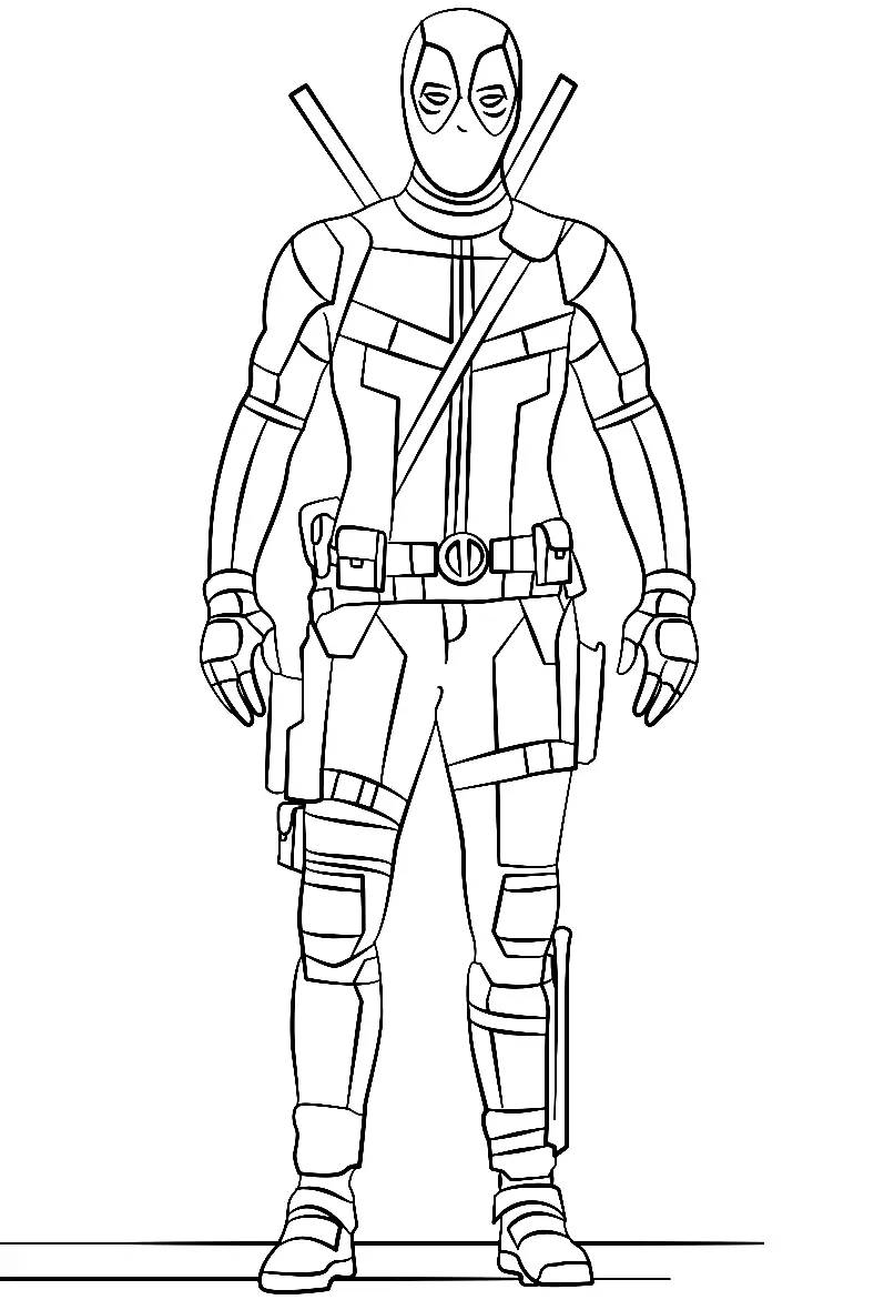 Desenhos de deadpool Para Colorir 4