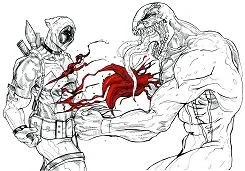 Desenhos de deadpool Para Colorir 69