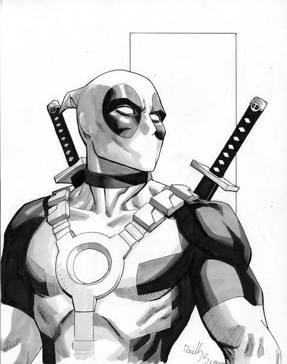 Desenhos de deadpool Para Colorir 93