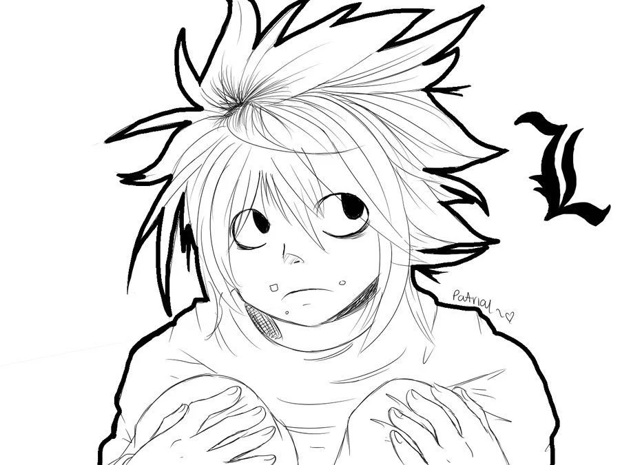 Desenhos de Death Note Para Colorir 22