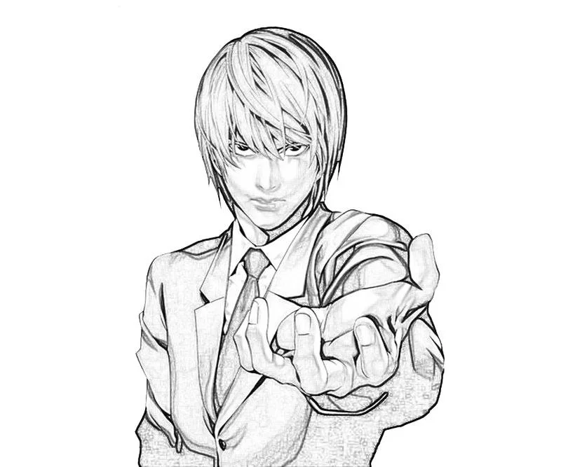 Desenhos de Death Note Para Colorir 28