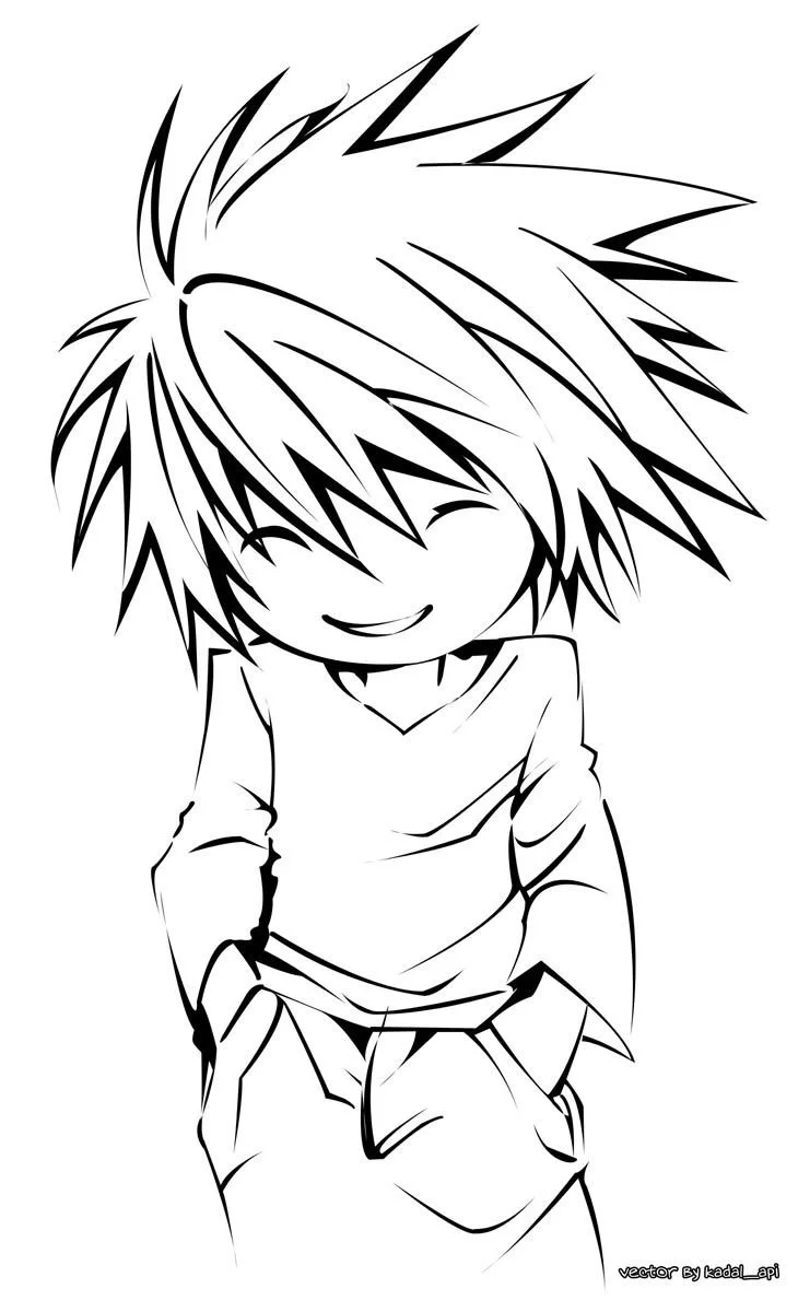 Desenhos de Death Note Para Colorir 30