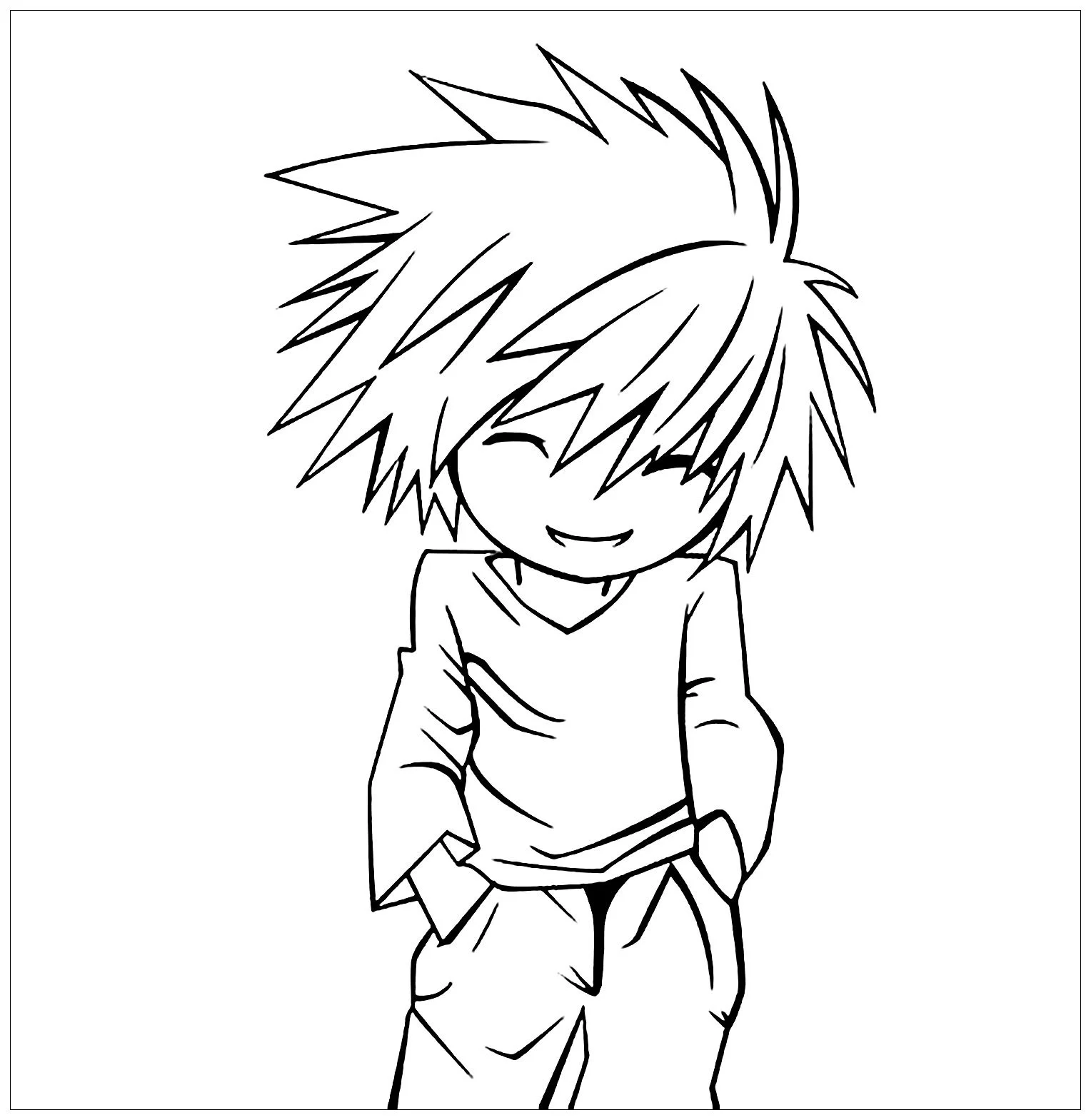 Desenhos de Death Note Para Colorir 4