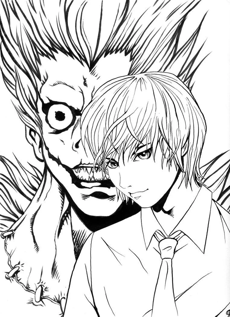 Desenhos de Death Note Para Colorir 7