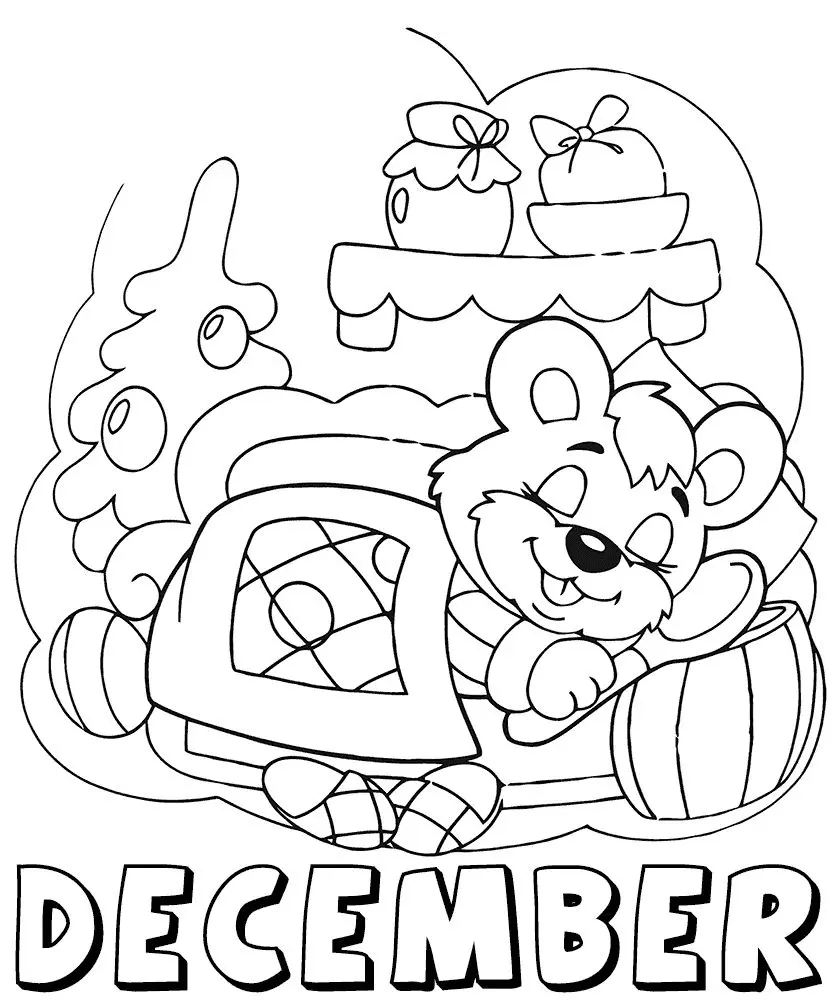Ausmalbilder Dezember