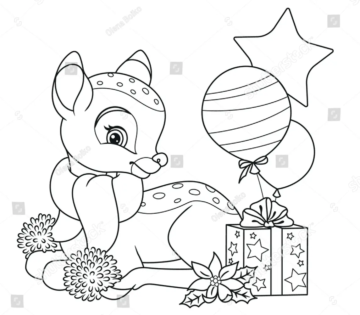 Reh Ausmalbilder 19