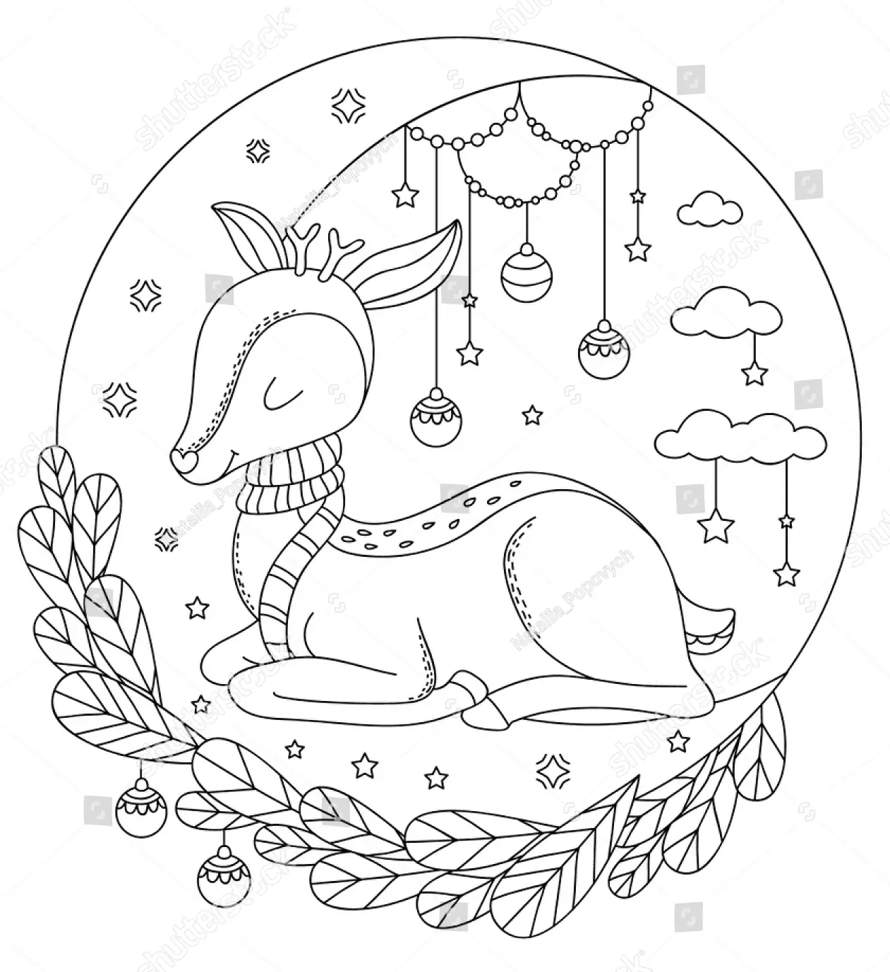 Deer Coloring Pages 27
