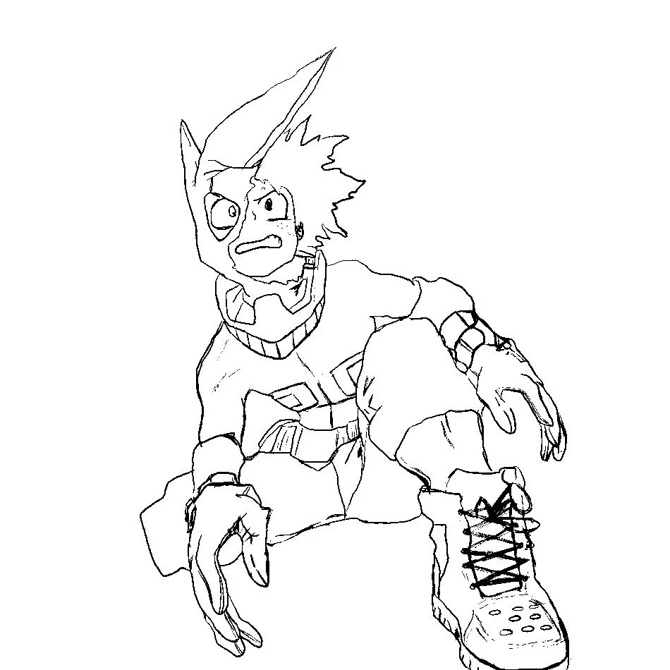 Deku Izuku Midoriya Ausmalbilder 8