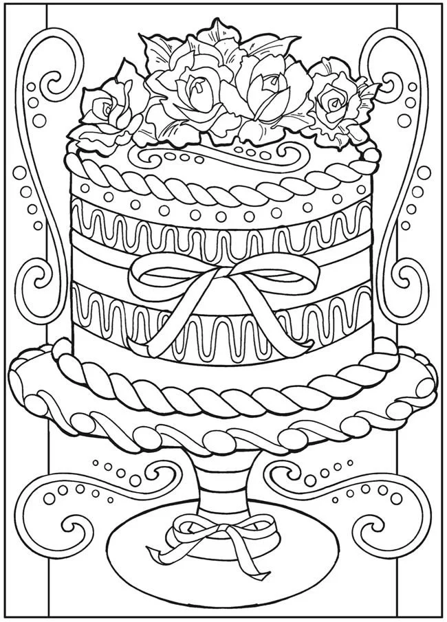 Desenhos de Sobremesas Para Colorir 2