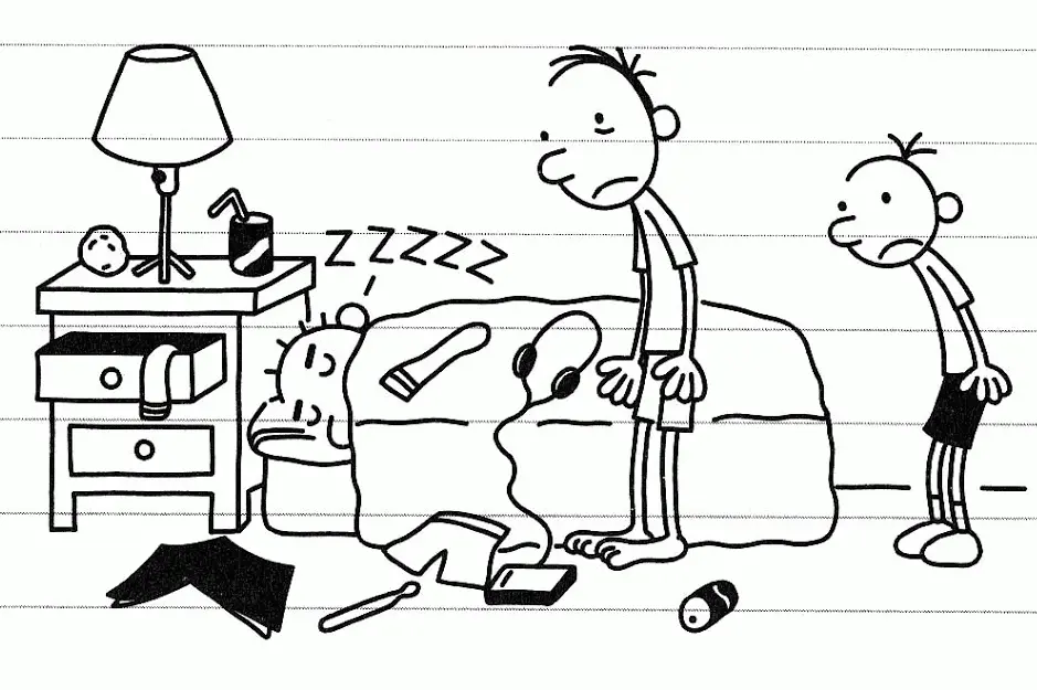 Diary Of A Wimpy Kid Coloring Pages 13