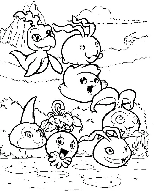Desenhos de Digimon Para Colorir 22