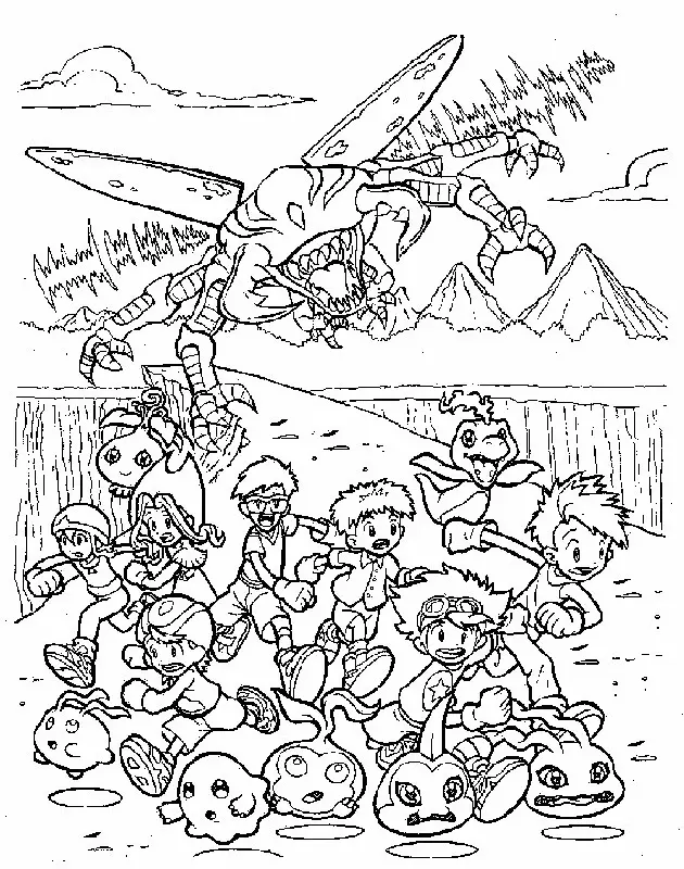 Desenhos de Digimon Para Colorir 30