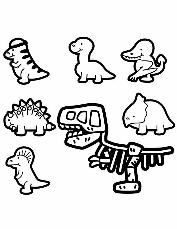 Desenhos de Dinossauros Para Colorir 50