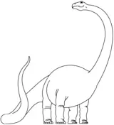 Desenhos de Diplodoco Para Colorir 10