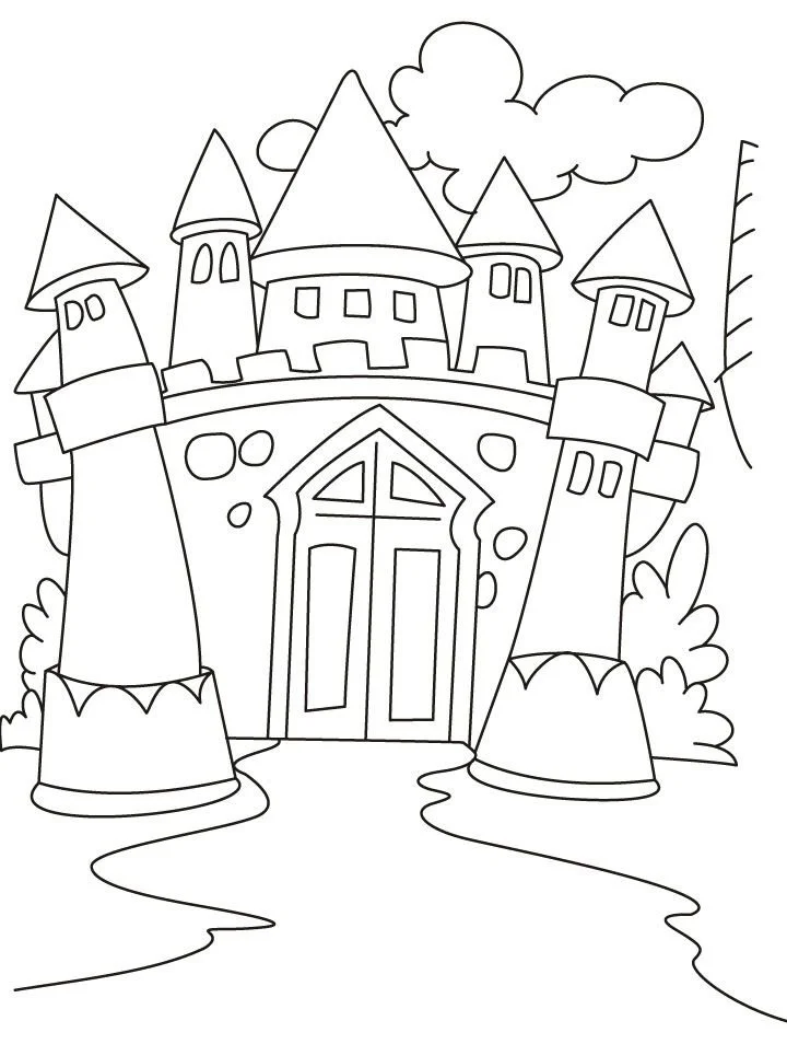 Disney Castle Coloring Pages