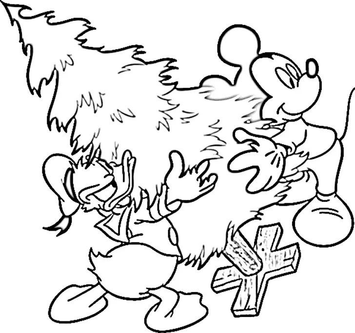 Desenhos de Natal Da Disney Para Colorir 1