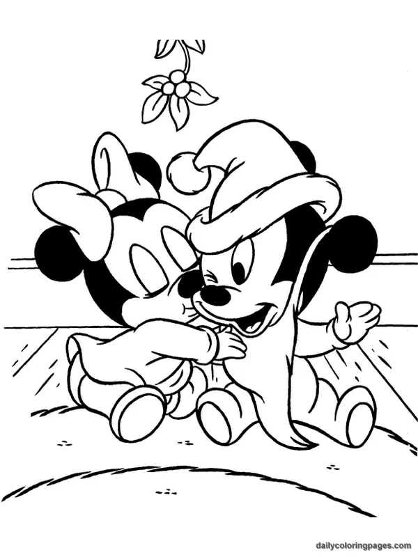 Desenhos de Natal Da Disney Para Colorir 14