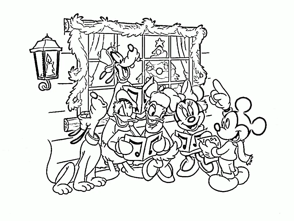 Desenhos de Natal Da Disney Para Colorir 15