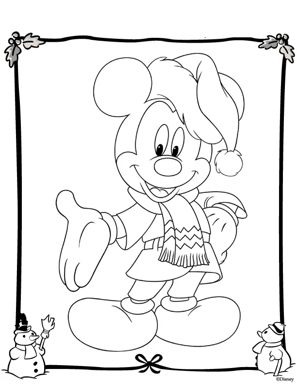 Desenhos de Natal Da Disney Para Colorir 17