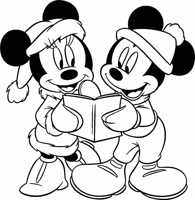 Disney Weihnachts-Ausmalbilder 21