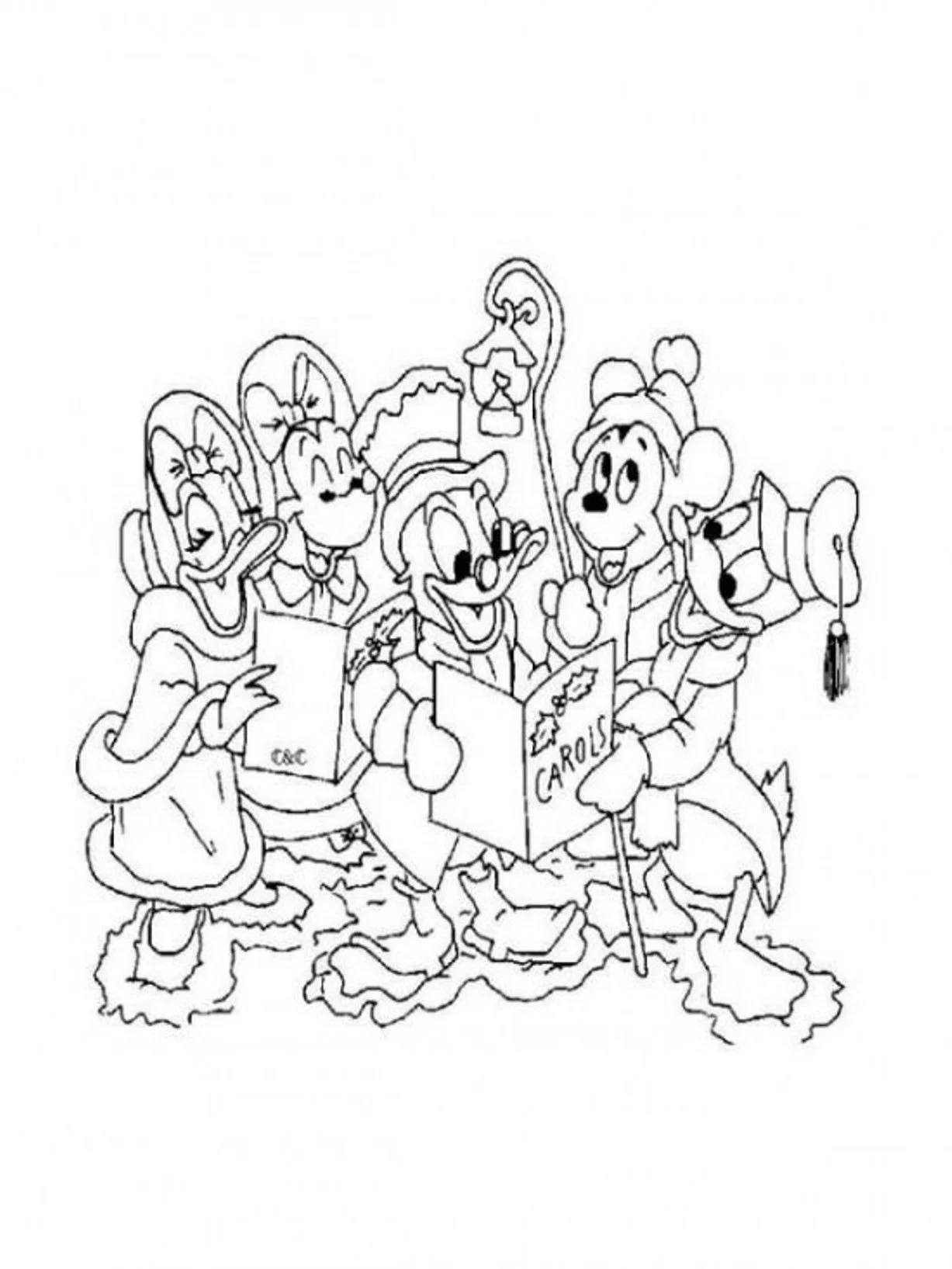 Desenhos de Natal Da Disney Para Colorir 24