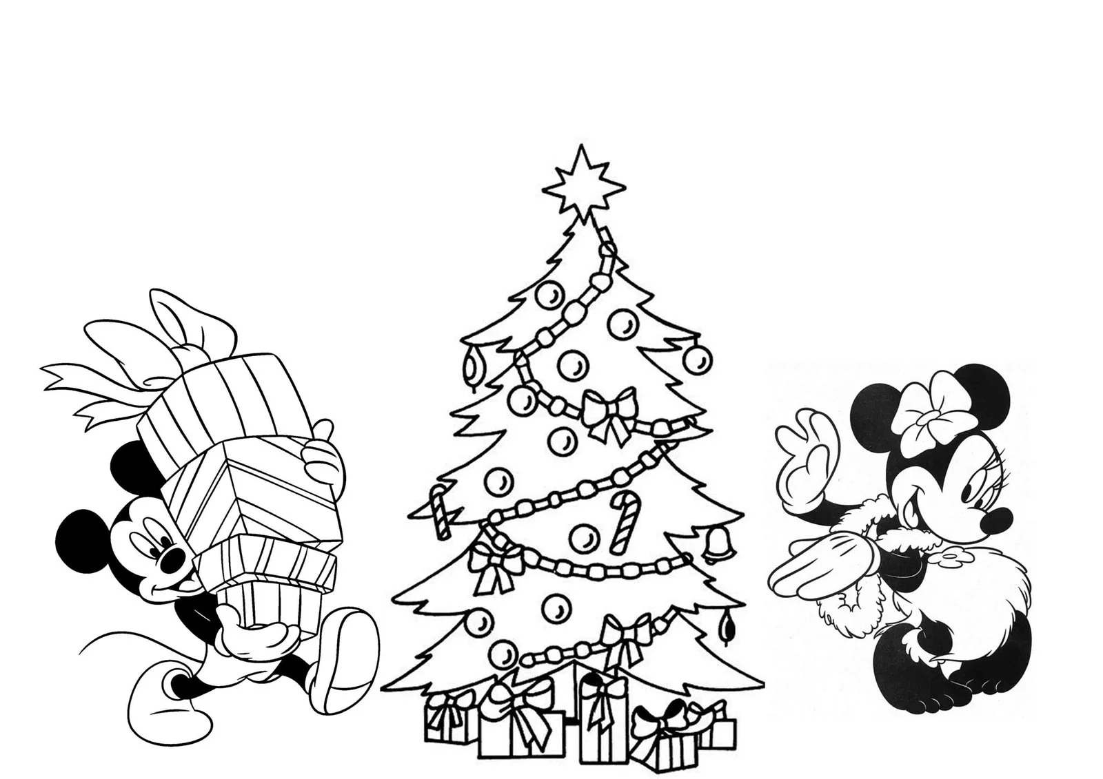 Disney Christmas Coloring Pages 25