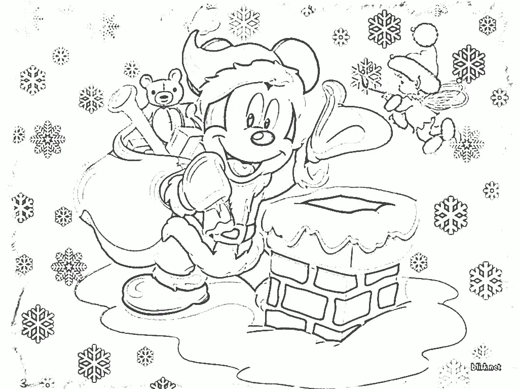 Disney Weihnachts-Ausmalbilder 29