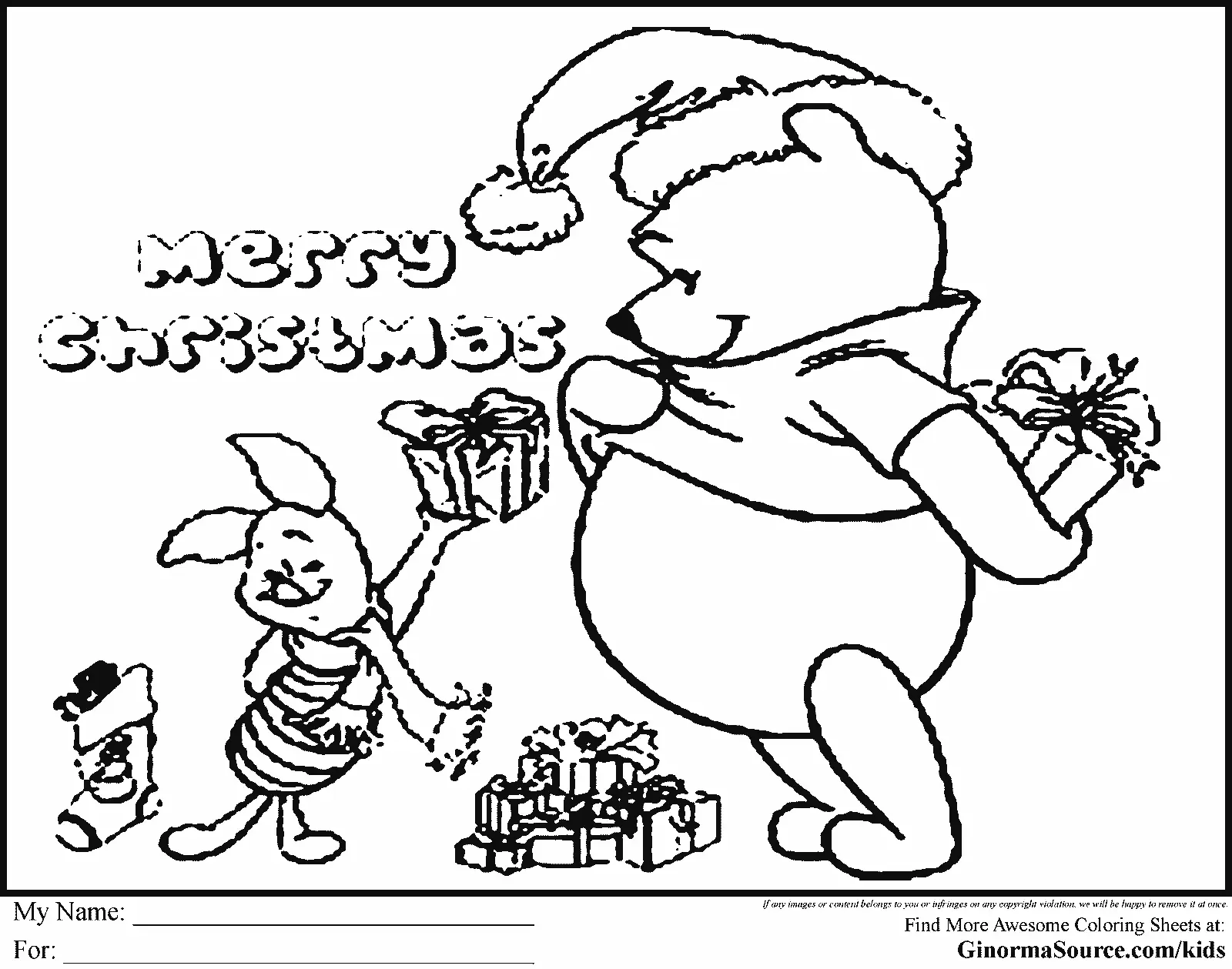 Desenhos de Natal Da Disney Para Colorir 33