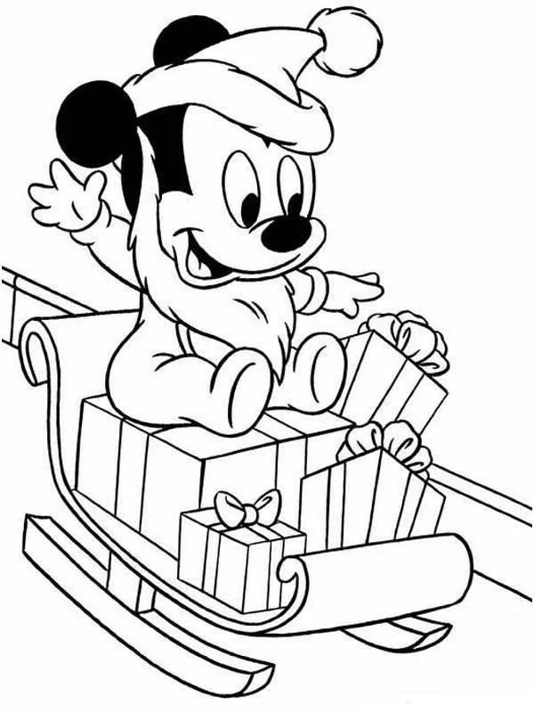Desenhos de Natal Da Disney Para Colorir 39