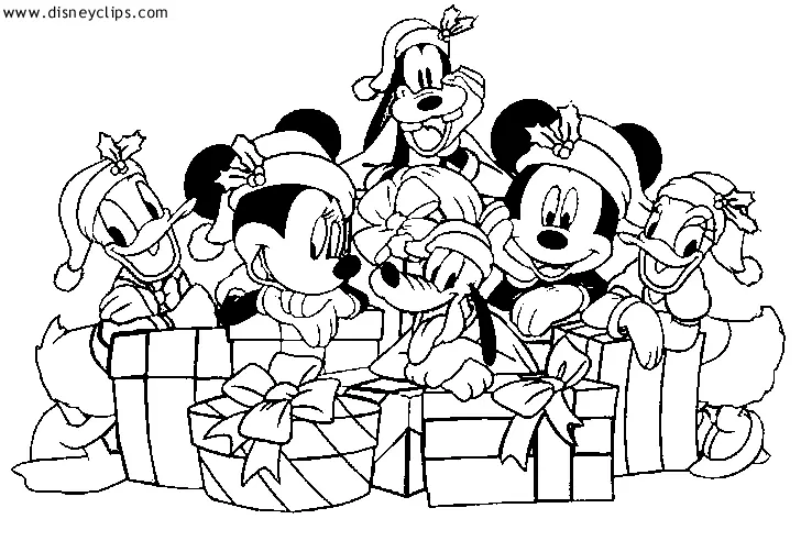 Desenhos de Natal Da Disney Para Colorir 43