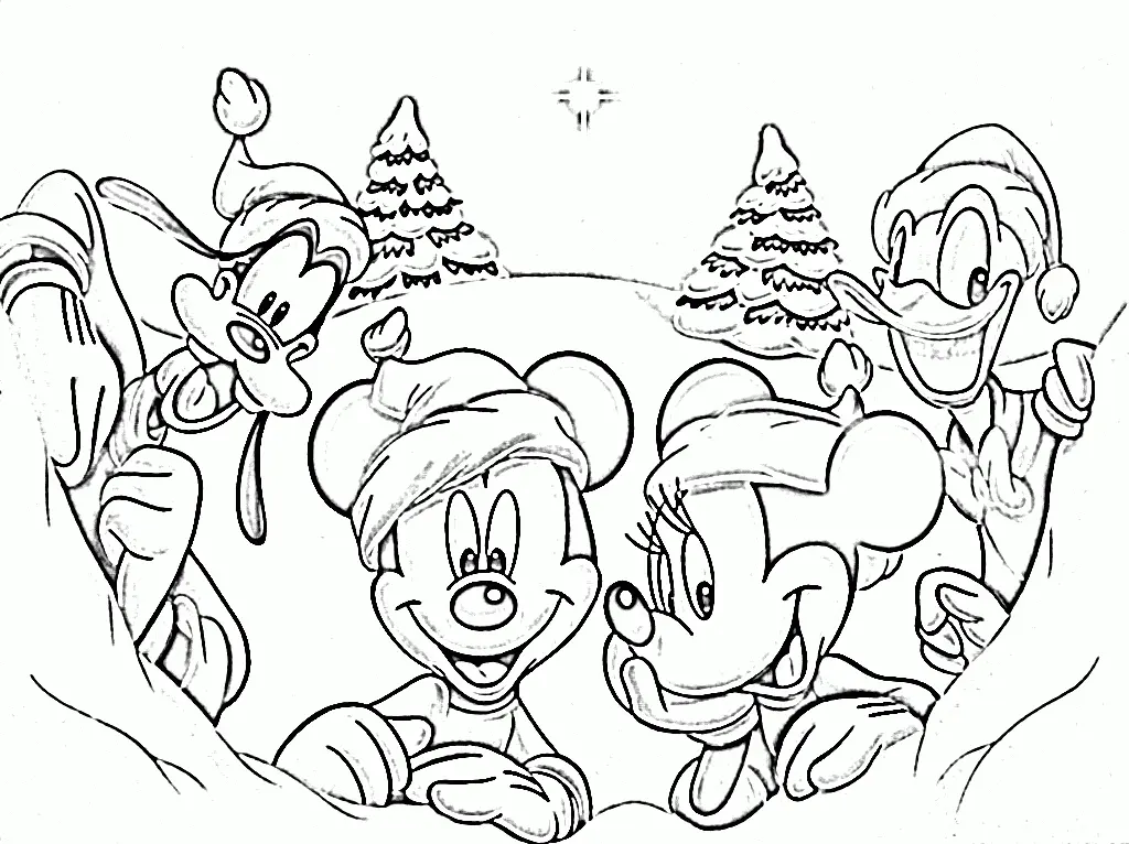 Desenhos de Natal Da Disney Para Colorir 5