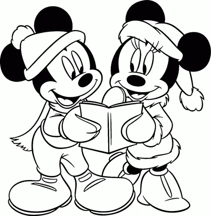 Desenhos de Natal Da Disney Para Colorir 6